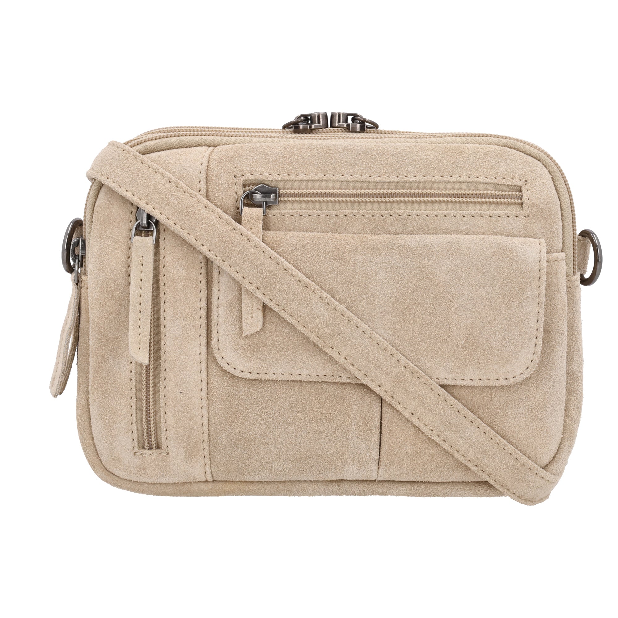 Concealed Carry Suede Crossbody – Hadley Bag with Universal Holster and Adjustable Shoulder Strap