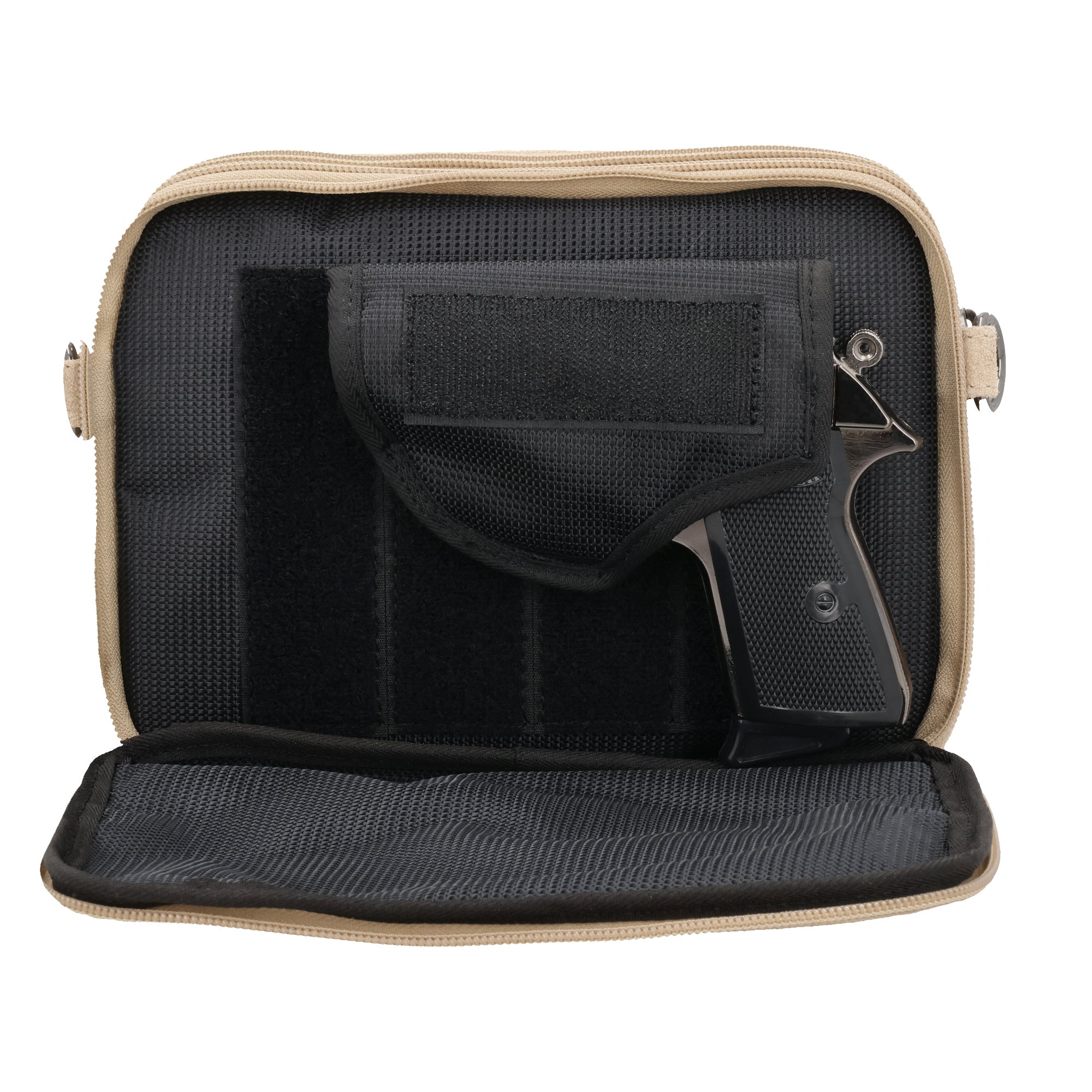 Hadley Suede Concealed Crossbody – Lady Conceal RFID Bag with Snap Pocket and Secure Storage