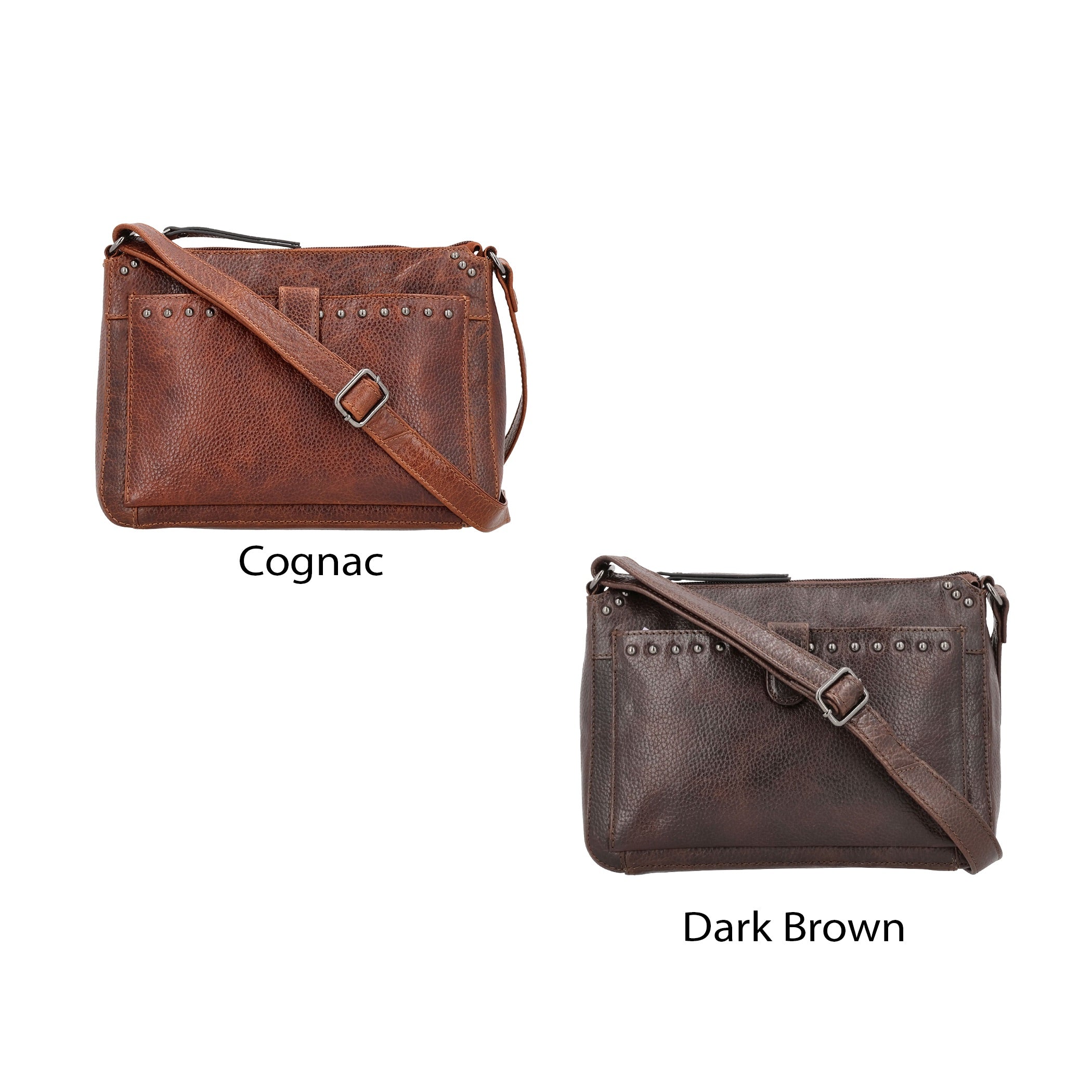 Concealed Carry Leah Buffalo Leather Crossbody w/Wallet by Lady Conceal