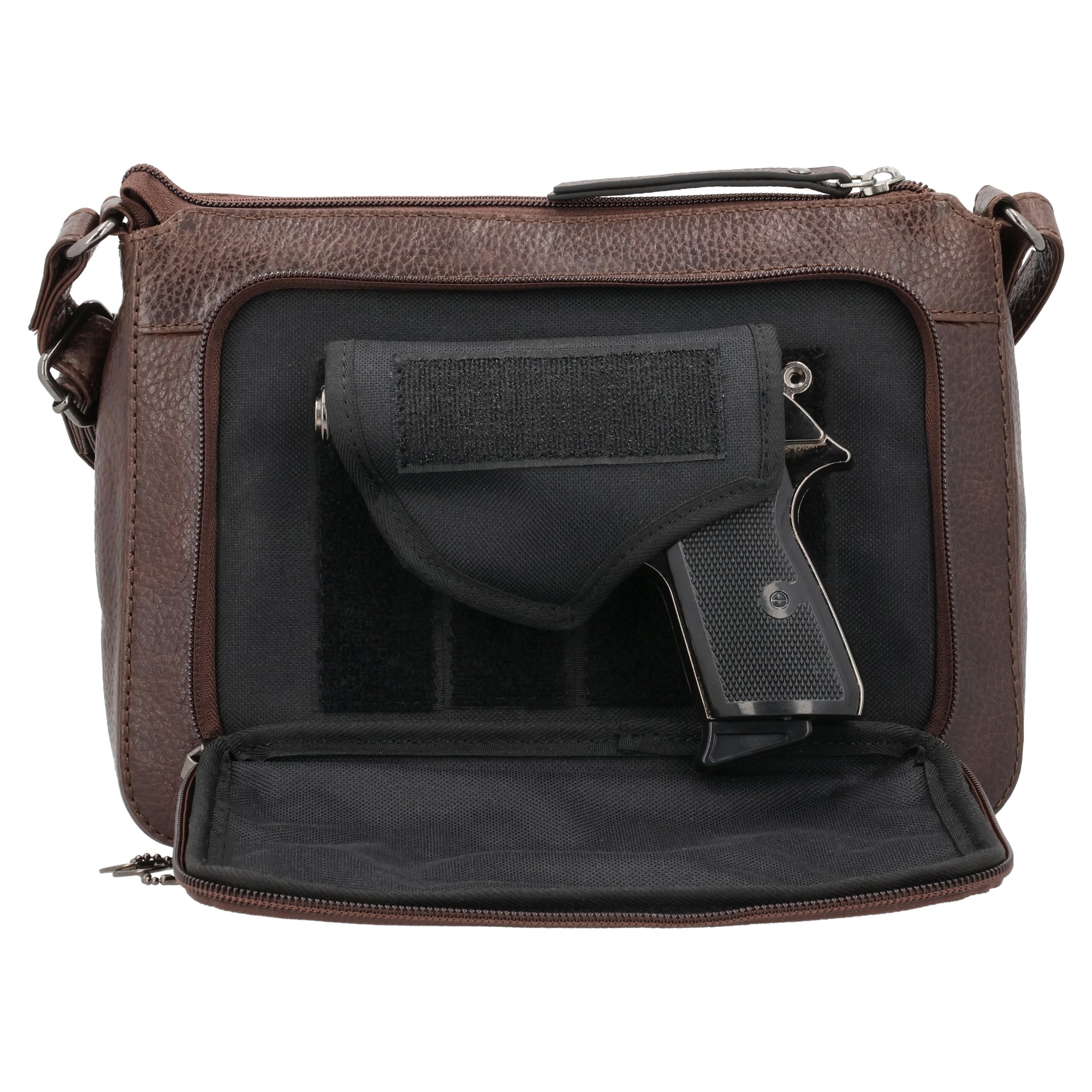 Lady Conceal Leah CCW Purse – Studded Buffalo Leather RFID Crossbody with Holster - Tiktok Products