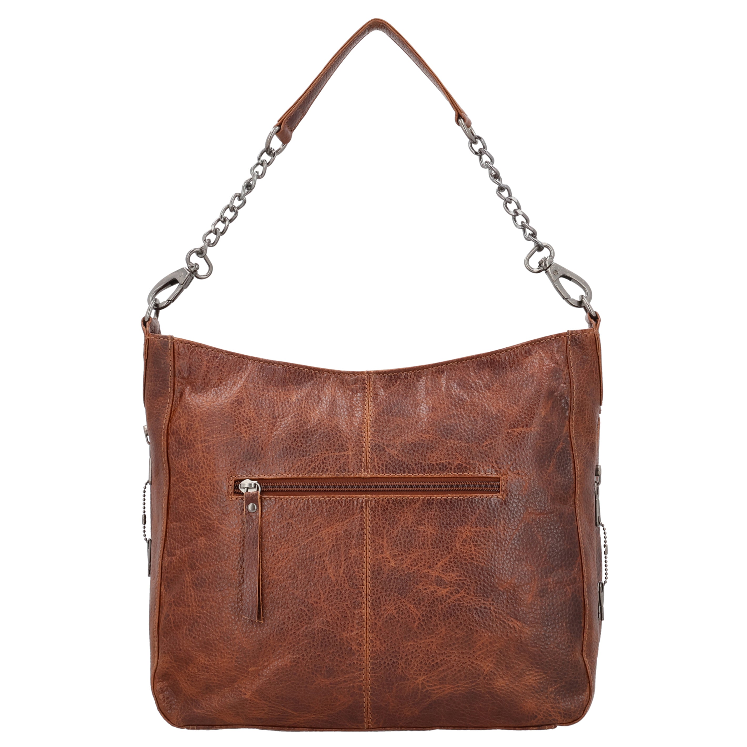Buffalo Leather Concealed Carry Hobo – Ava by Lady Conceal with Dual Strap Options and Zippered Storage