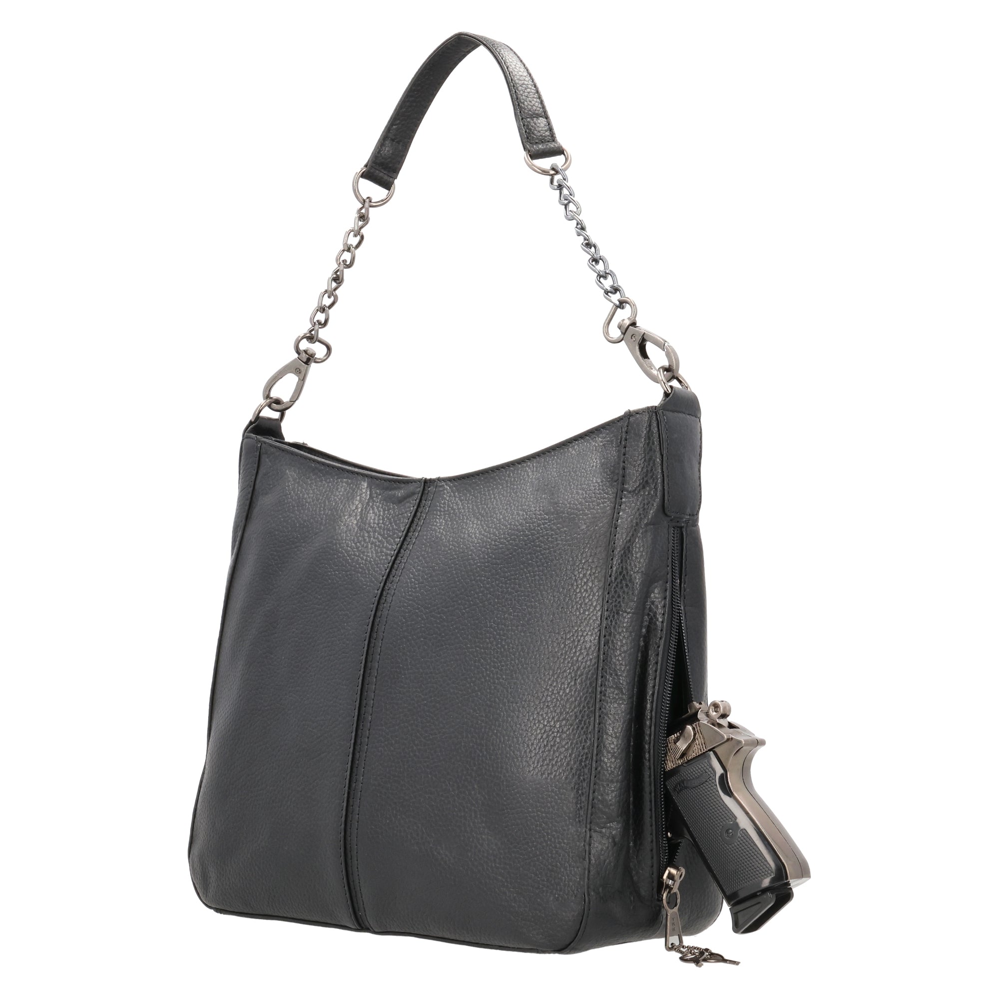 Ava Concealed Carry Hobo by Lady Conceal – Tactical Purse with Holster for Large-Frame Handgun Storage