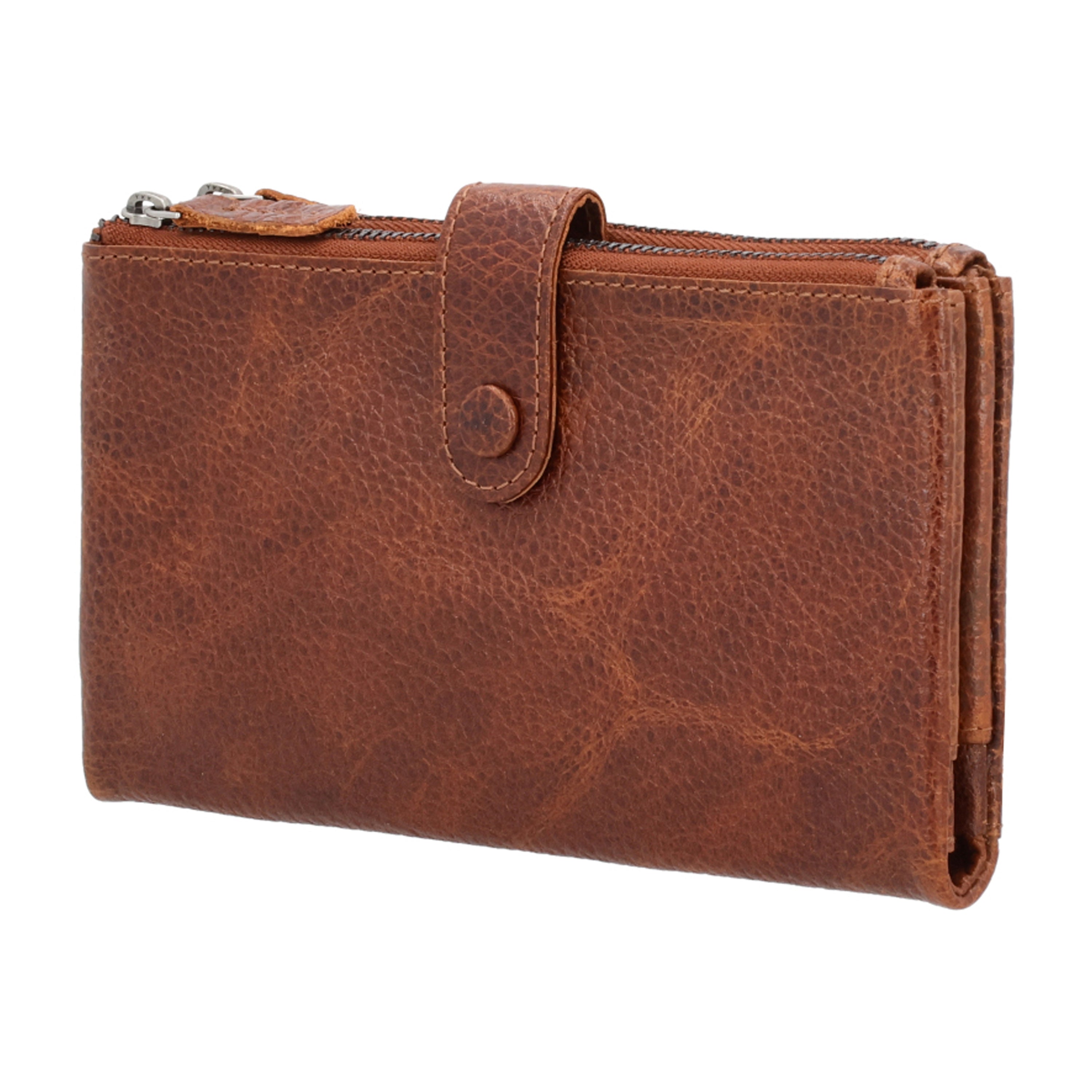 Maya Slim Wallet – RFID Blocking Buffalo Leather Wallet by Lady Conceal with Coin Pockets and Bill Holders