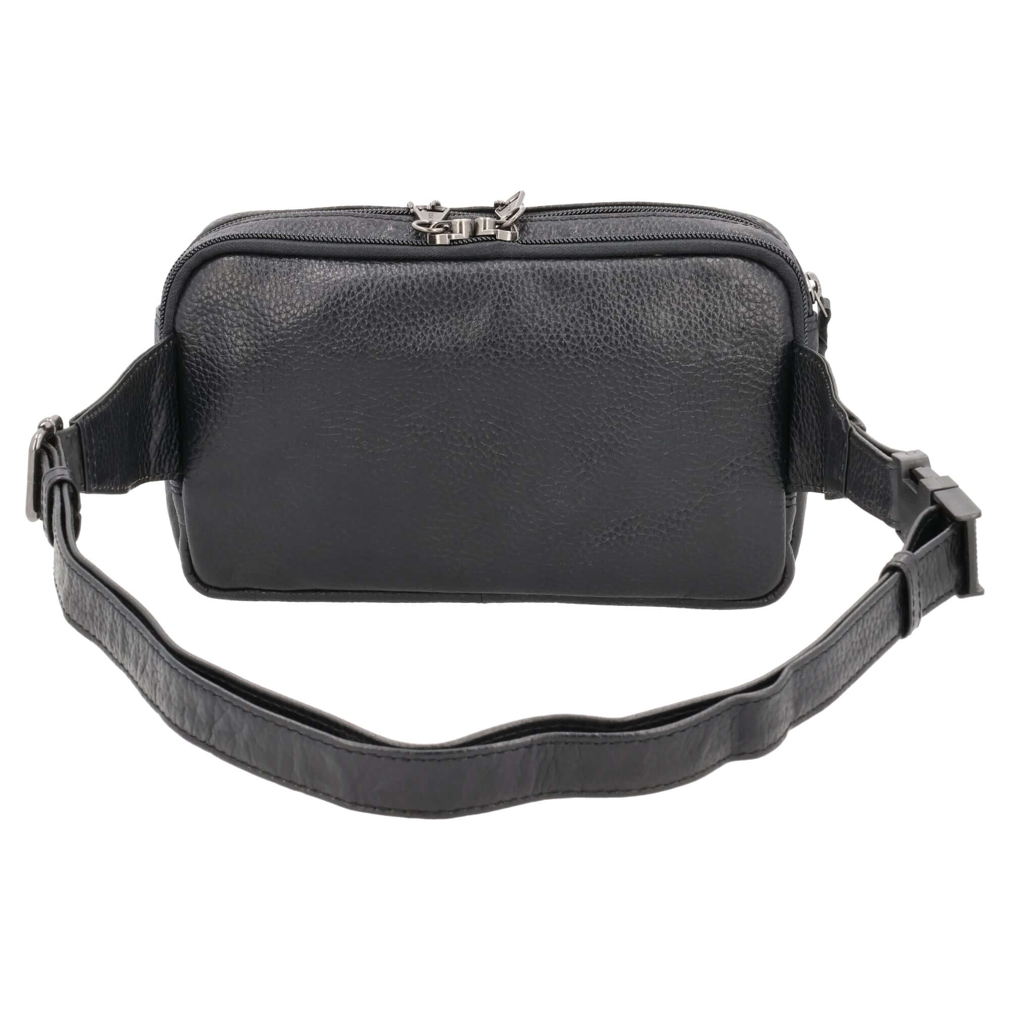 Laney Buffalo Leather Belt Bag – Conceal Carry Purse Alternative with Adjustable Waistband and Dust Bag Included
