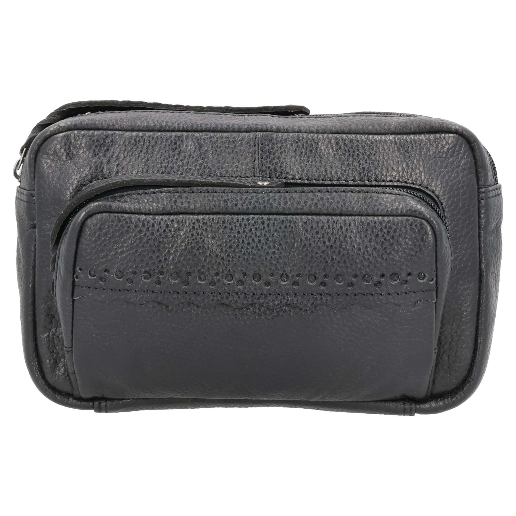 Concealed Carry Waist Bag by Lady Conceal – Laney Buffalo Leather Bag with Zippered and Slip Pockets
