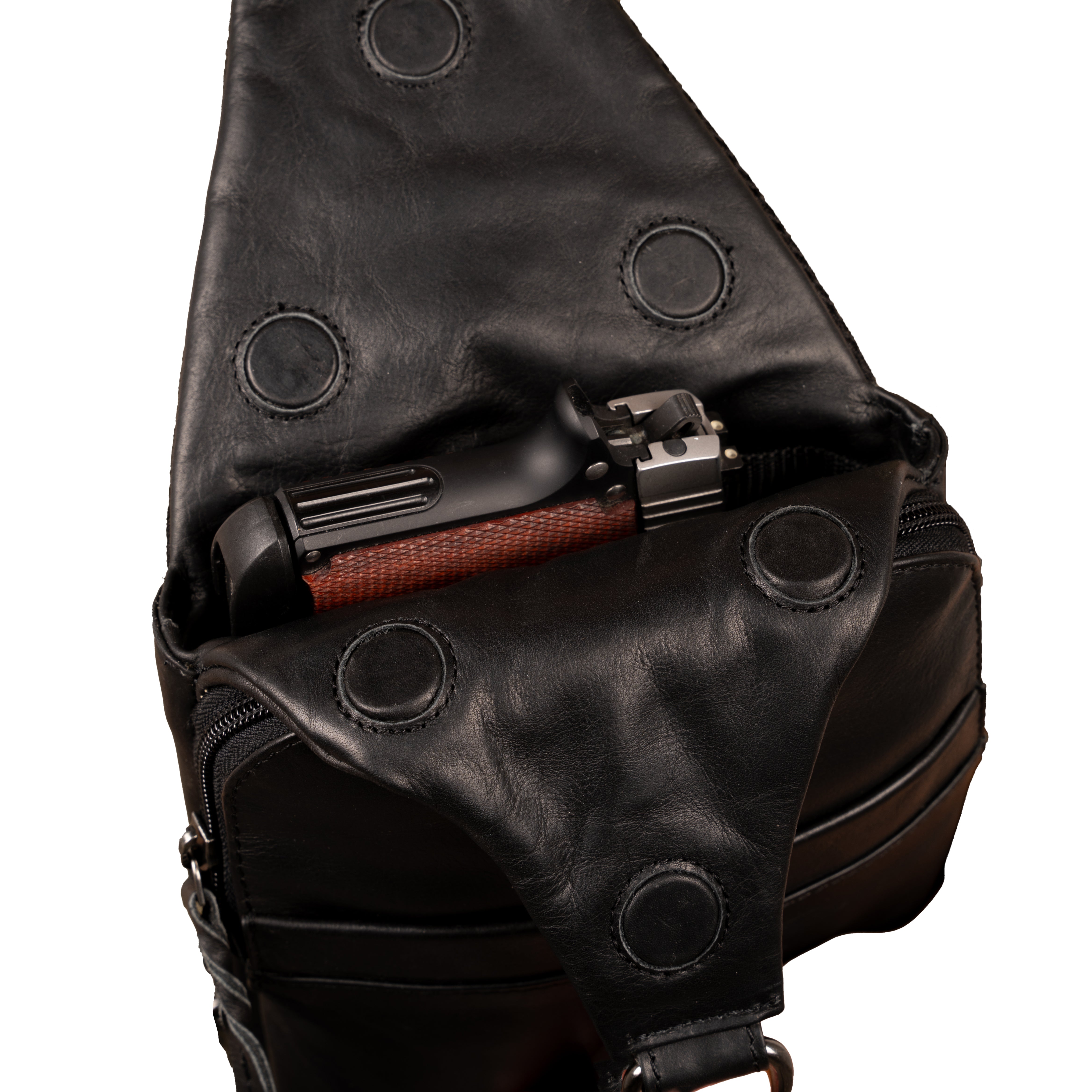 Concealed Carry Sling Backpack – Dakota Unisex by Lady Conceal with Magnetic Closure and Universal Holster