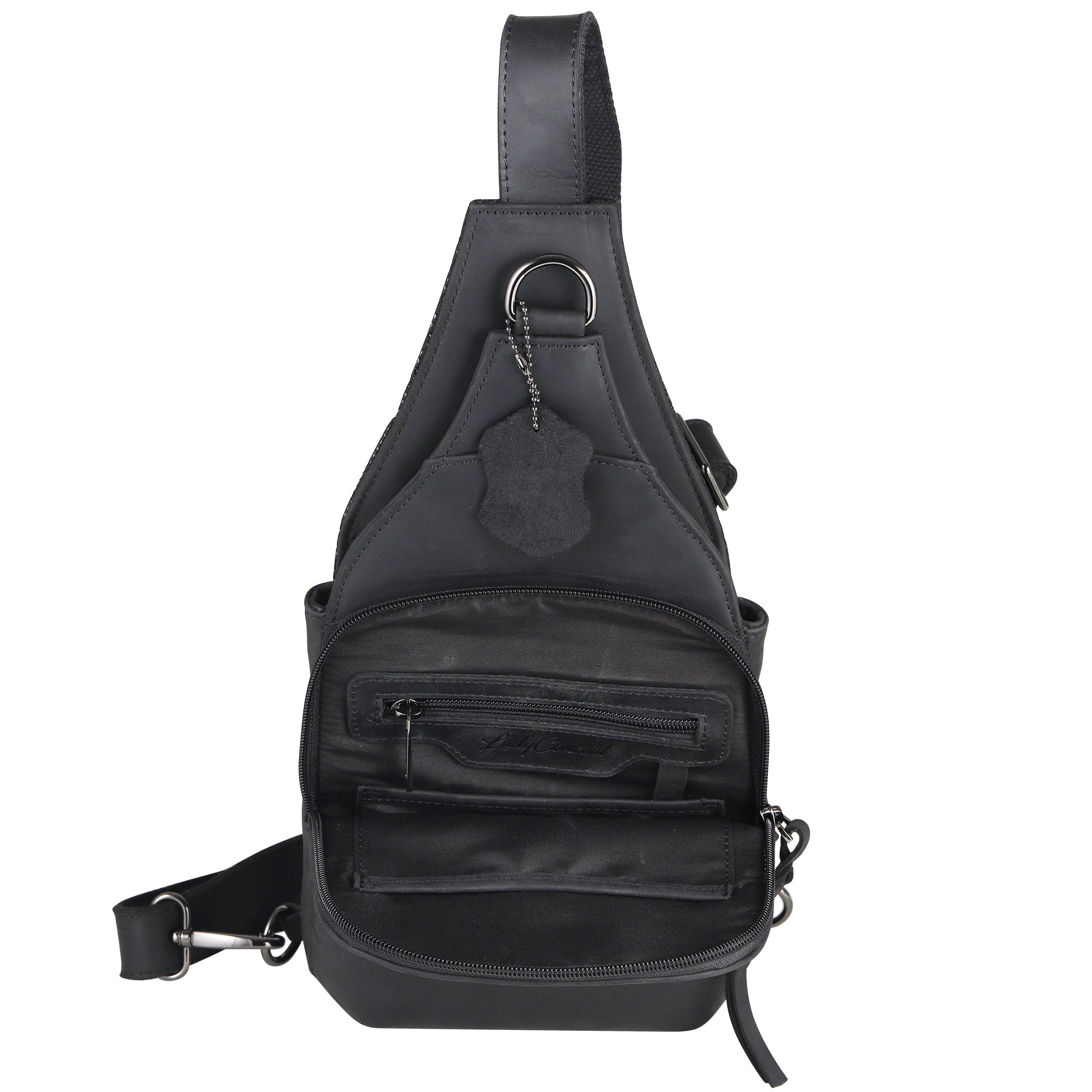 Concealed Carry Unisex Dakota Leather Sling by Lady Conceal - Large and Regular Size