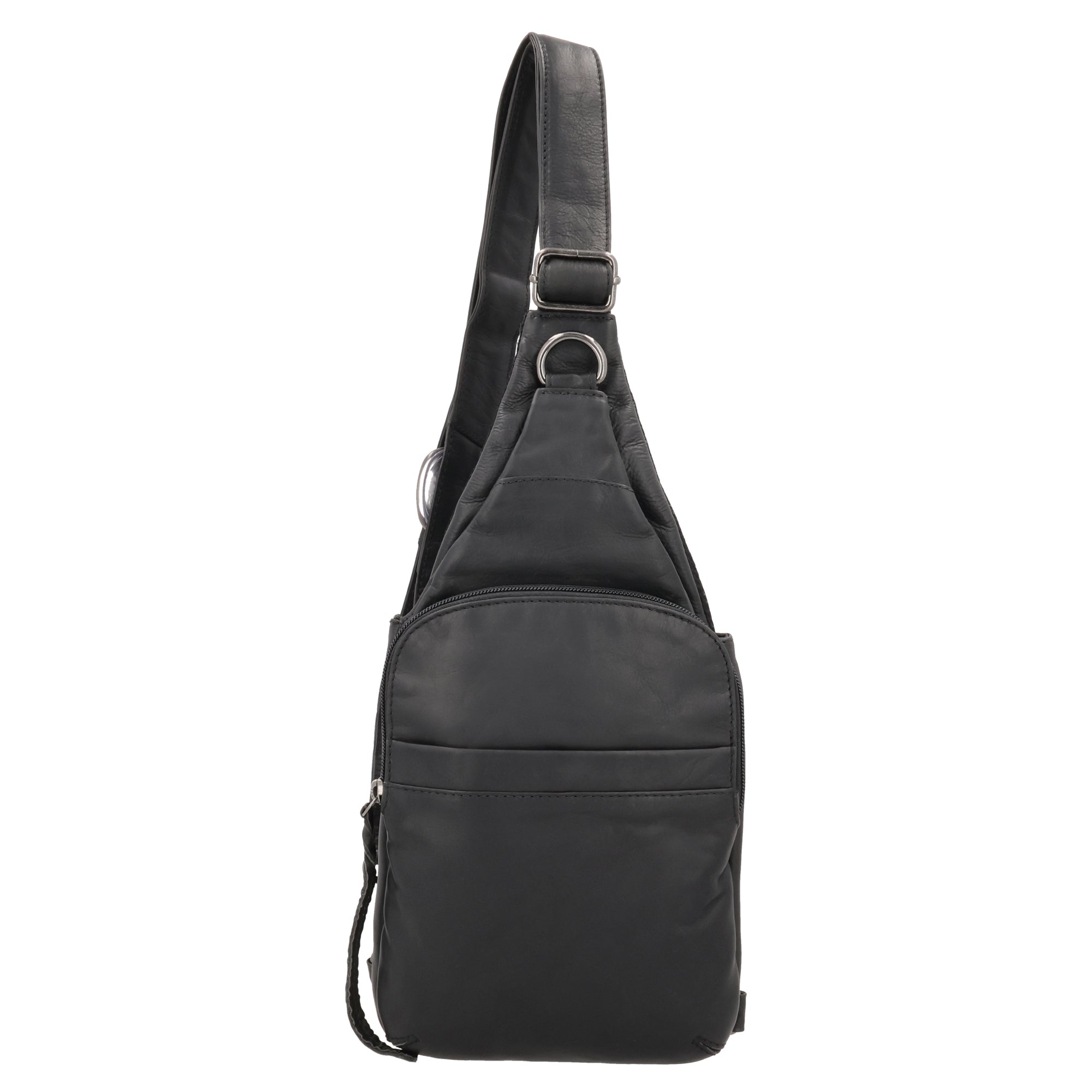 Lady Conceal Dakota Leather Sling – Ambidextrous Concealed Carry Backpack with Magnetic Fast-Draw Access
