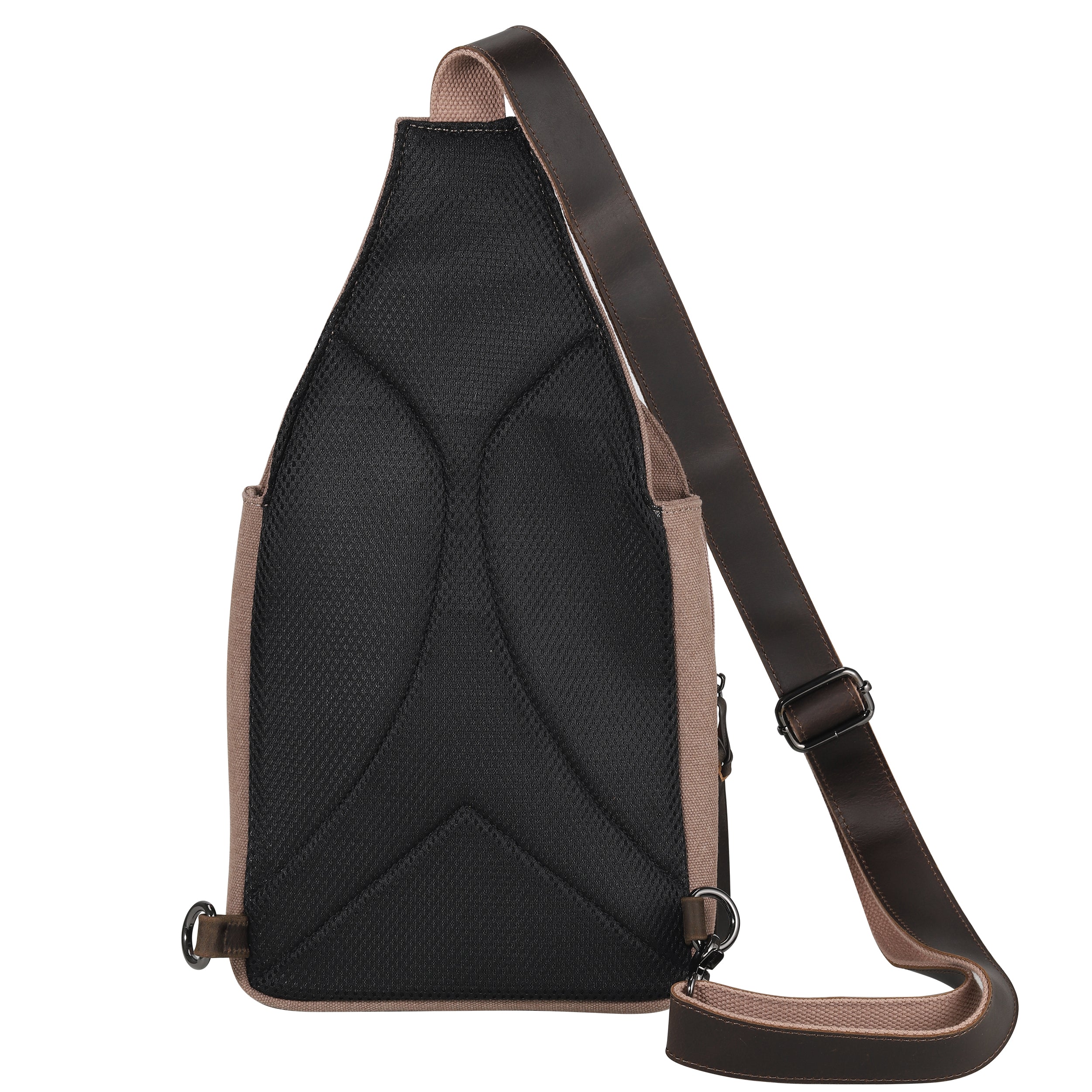 Unisex Canvas with leather Trim Dakota Concealed Carry Light Brown