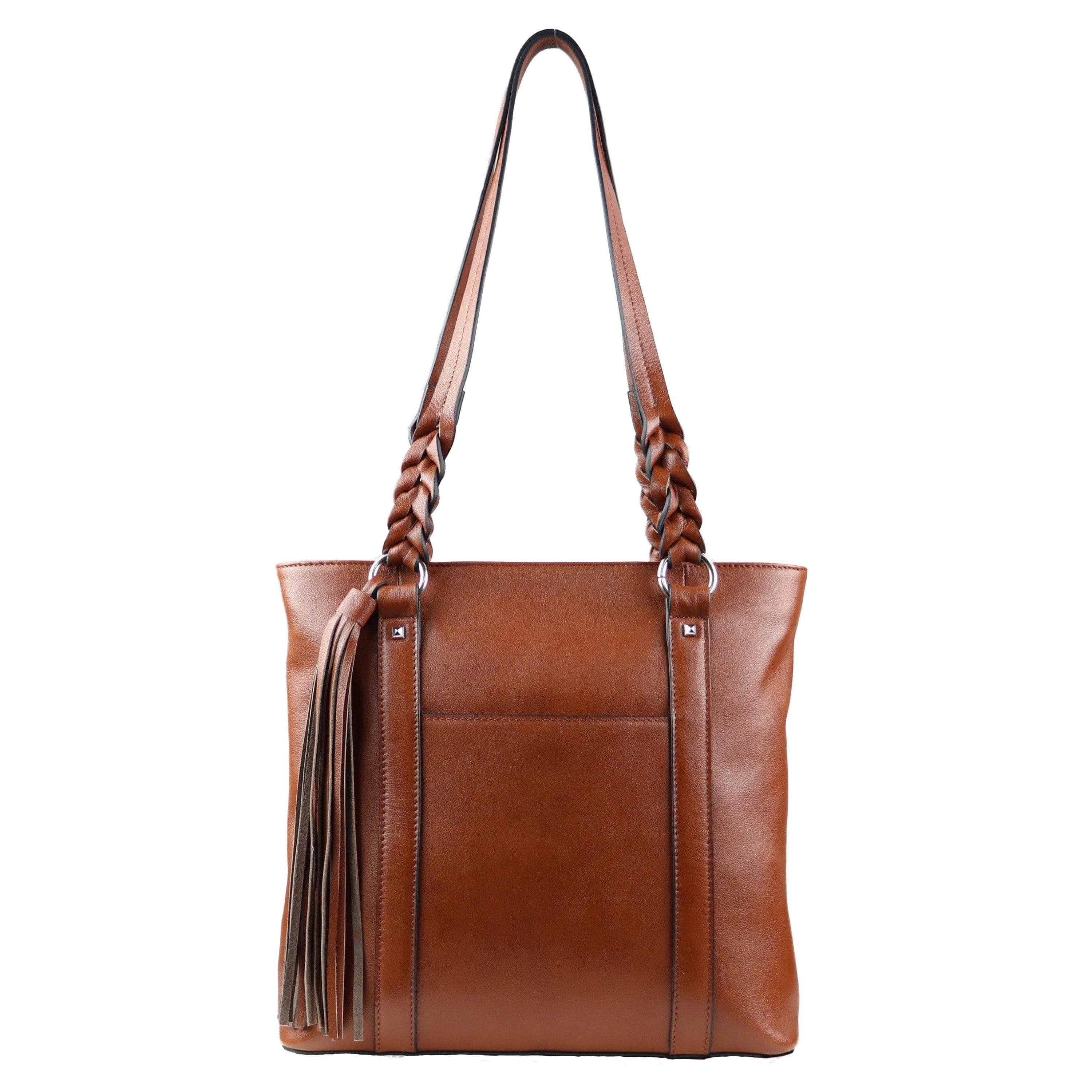 Concealed Carry Bella Leather Tote - Women's Purse for Pistol - Locking Purse with pistol slot - Leather Conceal Carry purse for Women - Concealed carry purse holster - Conceal Carry Handbag for Pistol - Handgun Bags for Women