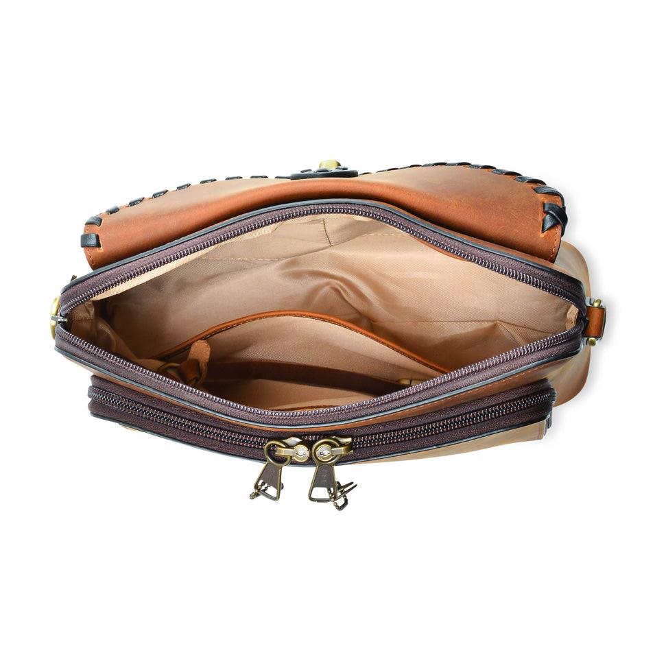 Concealed Carry Evelyn Leather Crossbody - Lady Conceal - soft leather shoulder bags for women's - crossbody bags for everyday use - most popular crossbody bag - crossbody bags for guns - crossbody handgun bag - Unique Hide Purse - Conceal Carry Western Purse - Stylish Carry Evelyn Leather Bag - Bag for Conceal Carrying Women - - Gun Bag for Women
