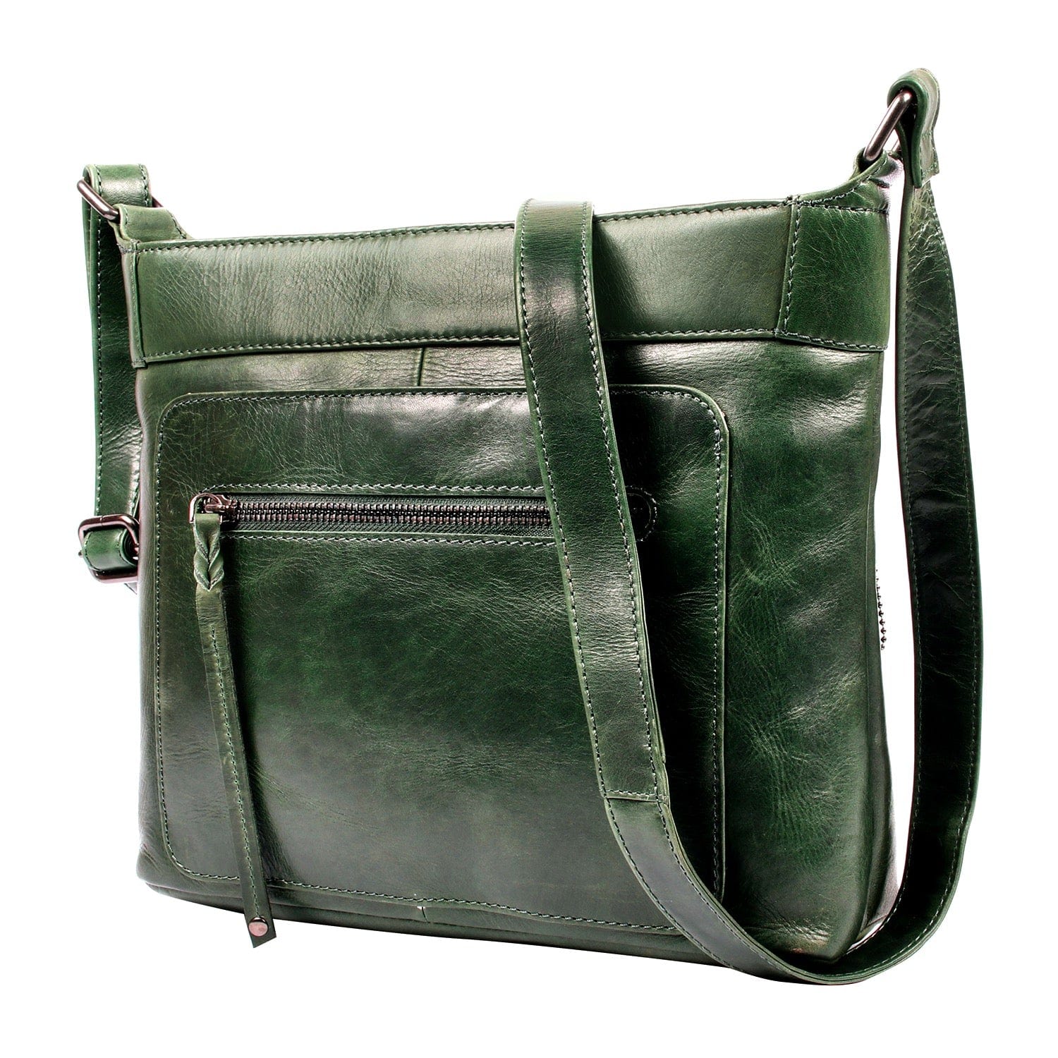 Concealed Carry Delaney Leather Crossbody - Locking Crossbody for Pistol - Designer Concealment Crossbody bag- Discreet Conceal and Carry Crossbody for Women - Designer Leather Crossbody CCW Bag - Locking Conceal and Carry Purse with Universal Holster for Handguns - Best Crossbody for Concealed Carry