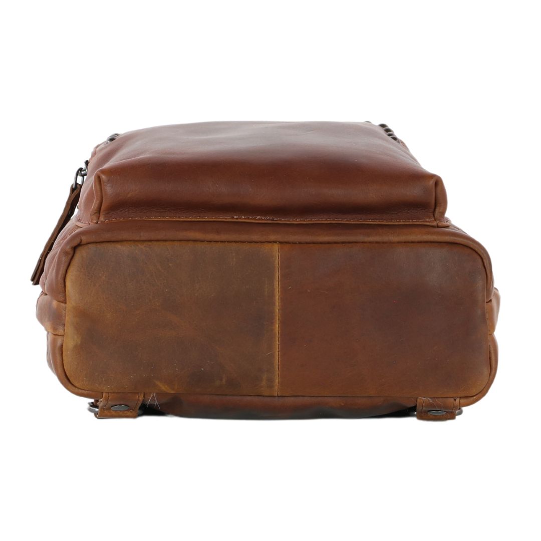 Concealed Carry Abby Leather Cognac Concealed Carry Backpack - Lady Conceal - Women conceal carry backpack for pistol - Designer Abbie Brown Carry Backpack - YKK Locking Zippers and Universal Holster - Unique Hide Backpack Gun and Pistol Bag - Designer Luxury Abby Leather Carry Handbag Backpack - carry backpack for gun carry - Unique Abbie Backpack for gun - concealed carry gun Handbag - concealed carry gun Backpack with locking zipper - concealed carry Backpack for woman