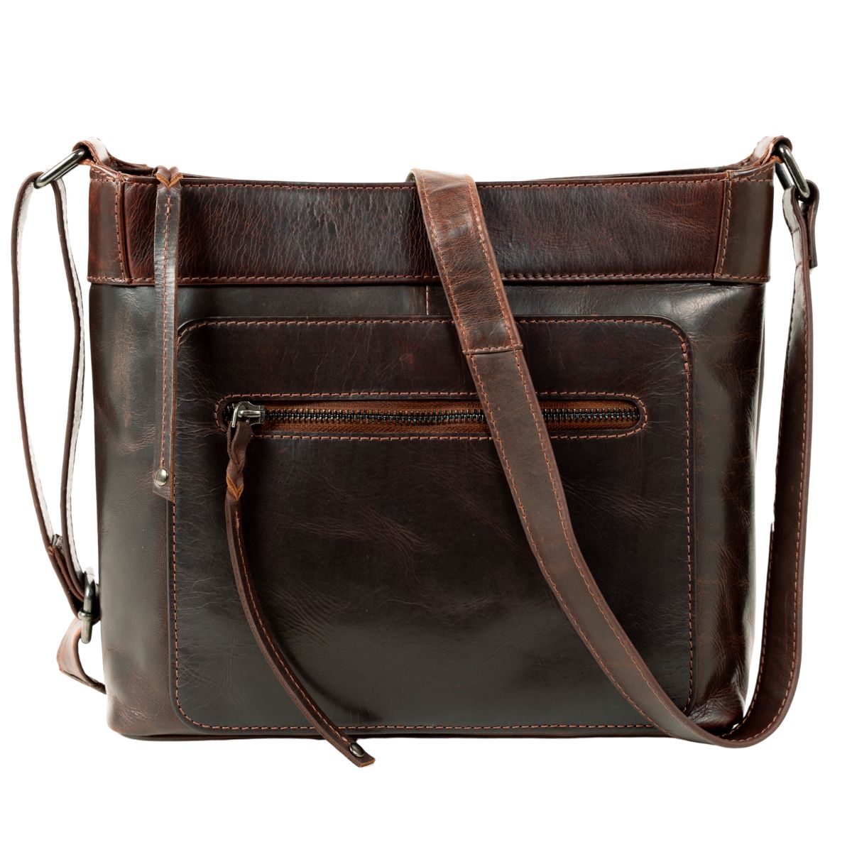 Concealed Carry Delaney Leather Crossbody - Locking Crossbody for Pistol - Designer Concealment Crossbody bag- Discreet Conceal and Carry Crossbody for Women - Designer Leather Crossbody CCW Bag - Locking Conceal and Carry Purse with Universal Holster for Handguns - Best Crossbody for Concealed Carry