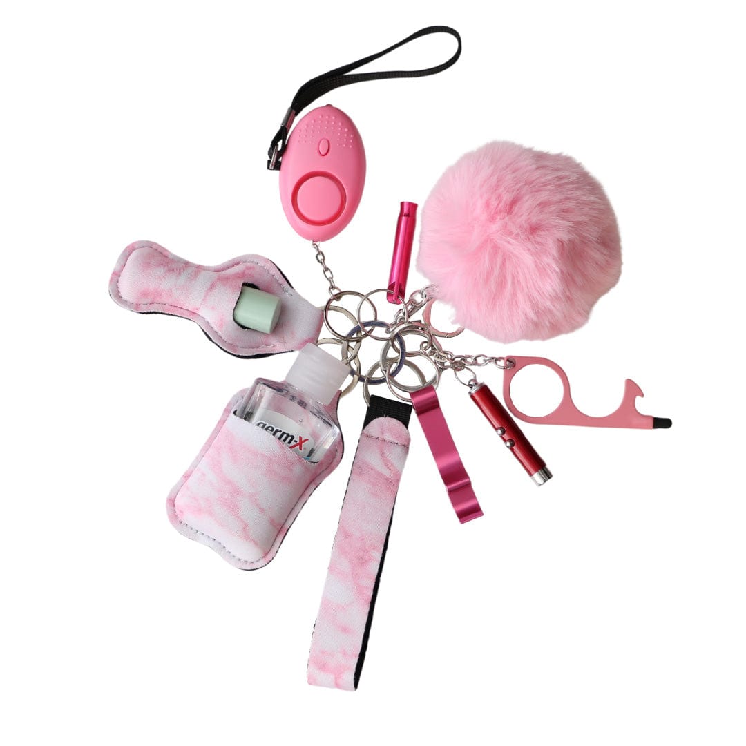 Self Defense Keychain for Women by Lady Conceal, pepper spray keychain, leather key holder, dealer, USA owned