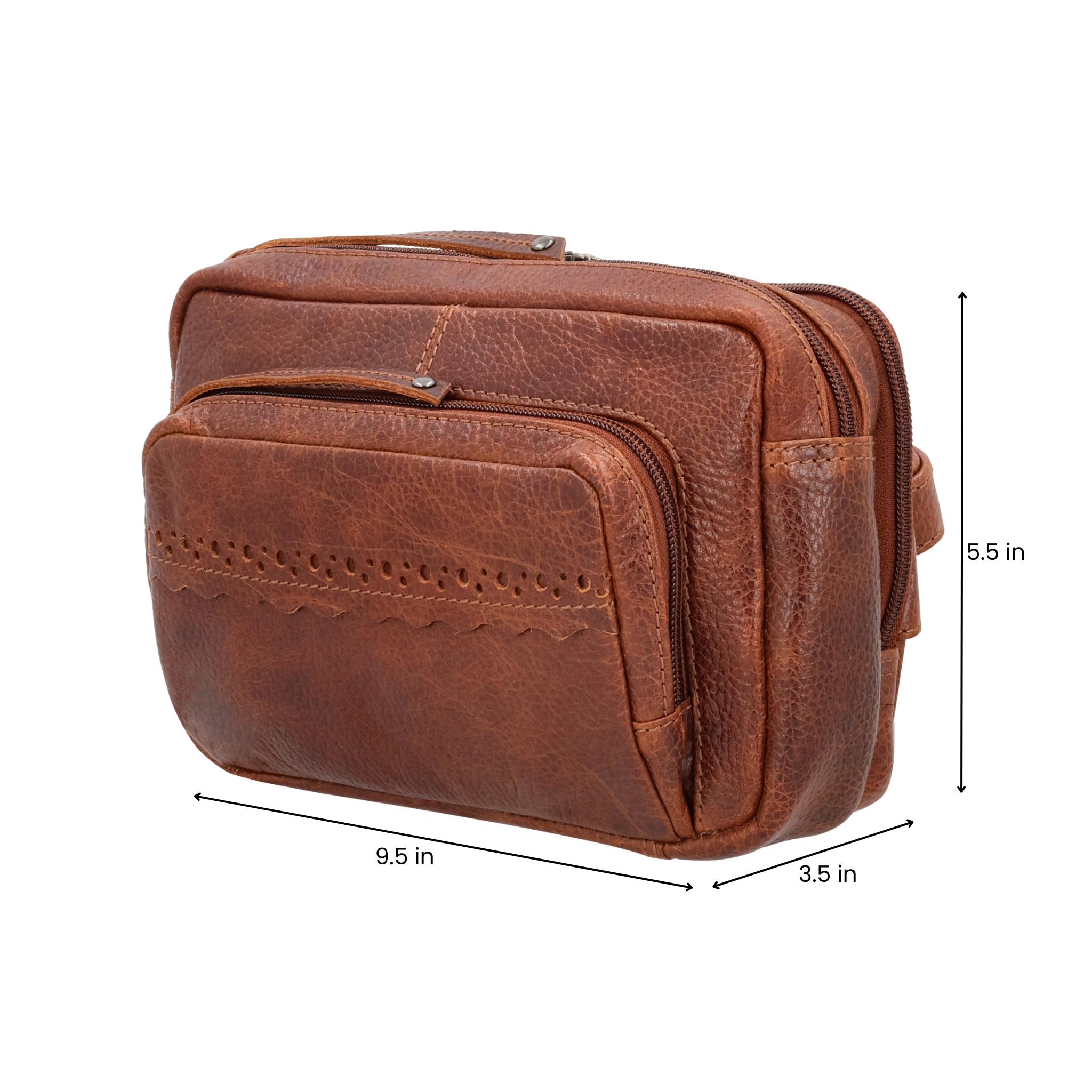 Lady Conceal Laney Belt Bag – Genuine Buffalo Leather, Conceal Carry Sling with YKK Locking Zipper and Holster