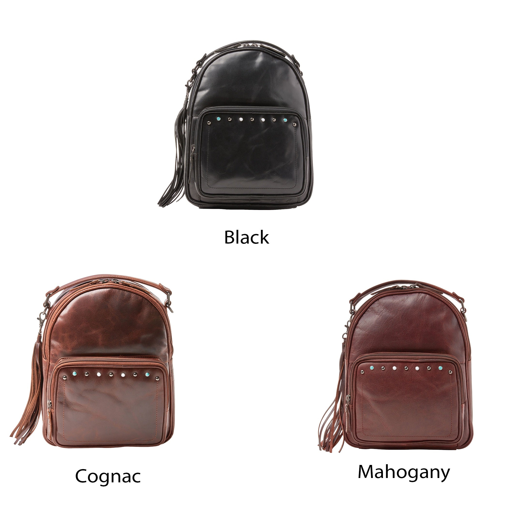 Concealed Carry Sawyer Leather Backpack by Lady Conceal