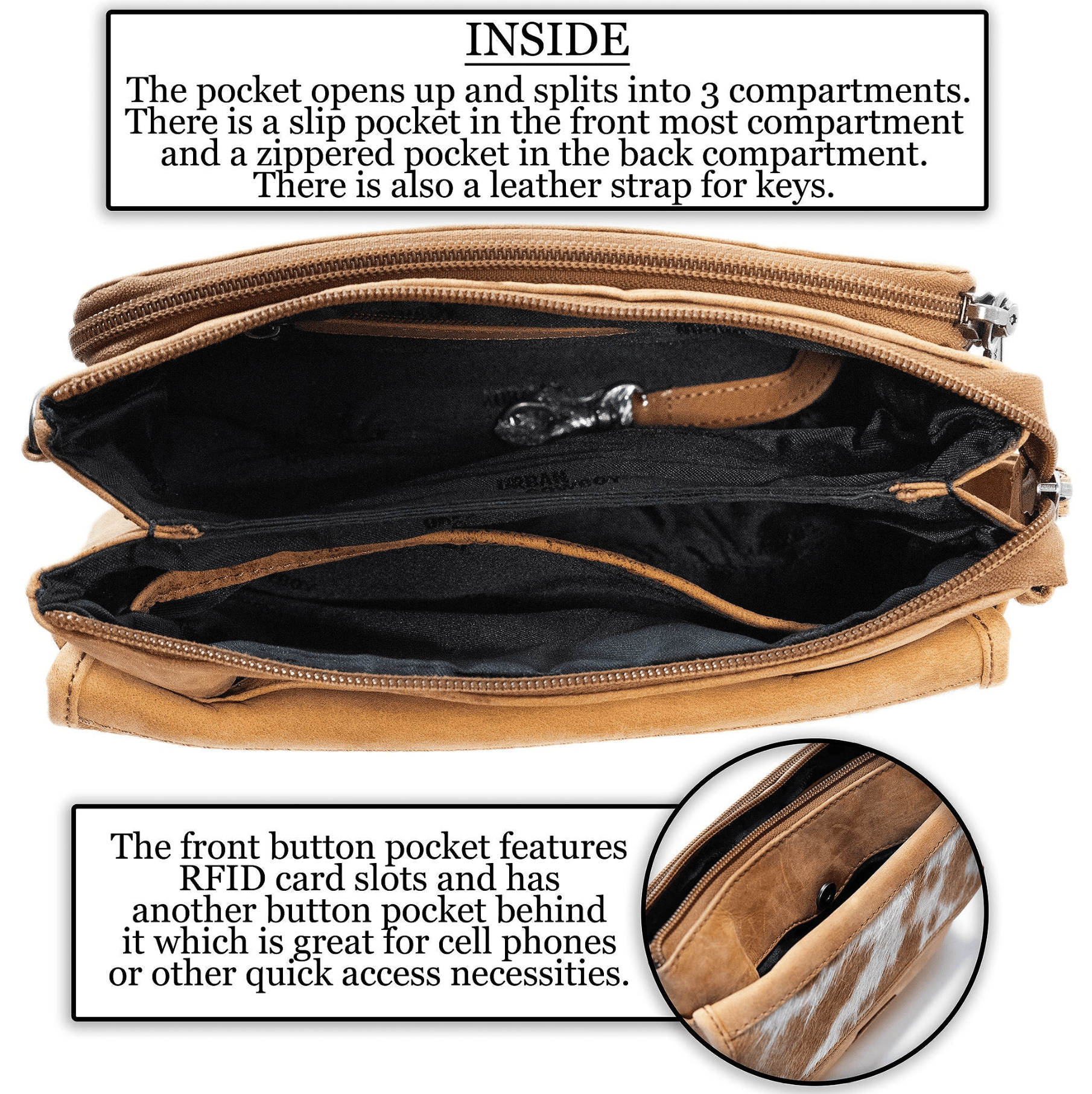 UC Leather Crossbody Bag - concealed carry crossbody purse - Gun Bag Cowboy Leather - Unique Hide Crossbody Gun and Pistol Bag - crossbody bag for concealed gun carry - Unique Cowboy Leather Crossbody gun bag - concealed carry crossbody leather gun purse - concealed carry crossbody cowboy leather gun purse with locking zipper - concealed carry purse for woman