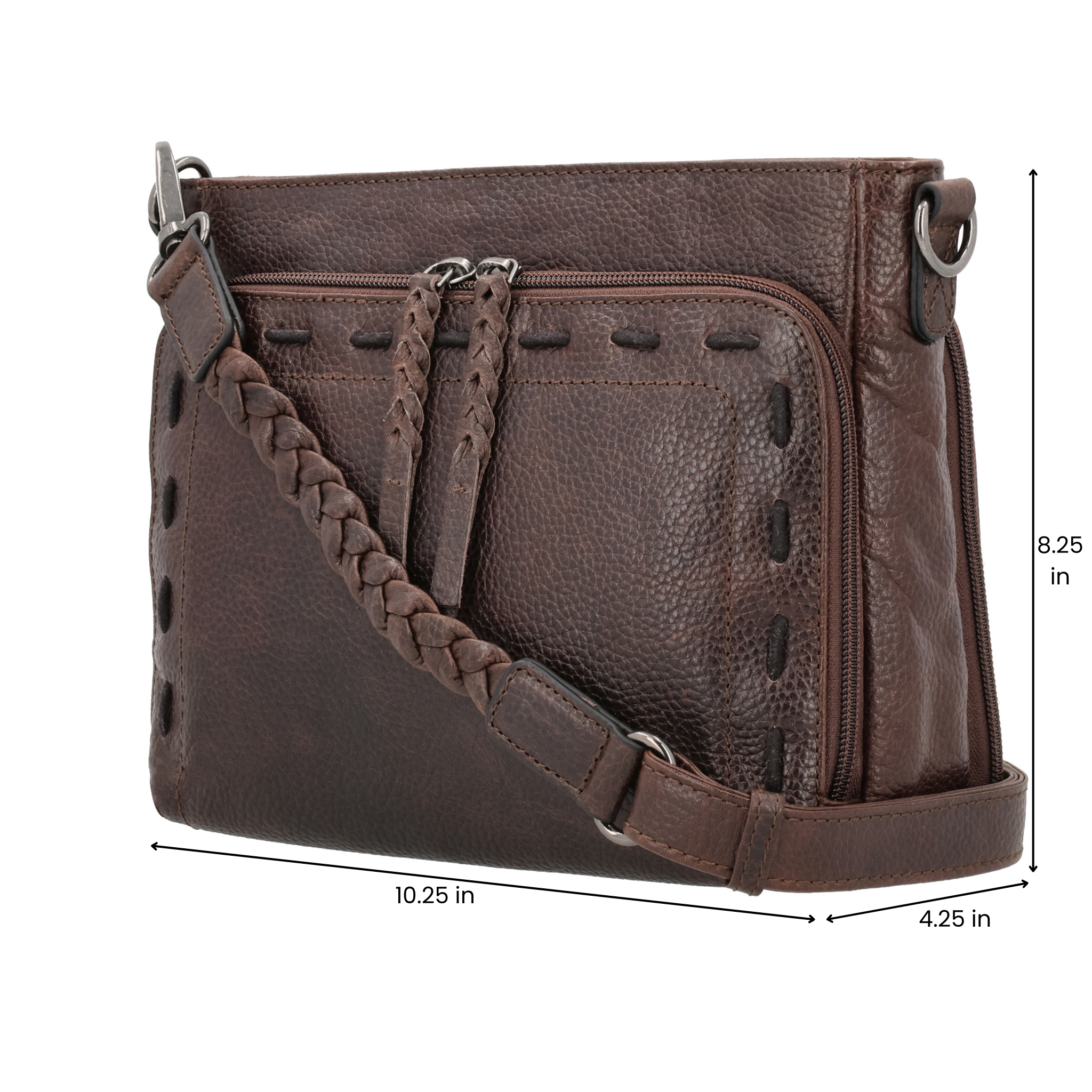 Zoe crossbody concealed carry purse with secure locking holster pocket, ideal for gun owners and instructors