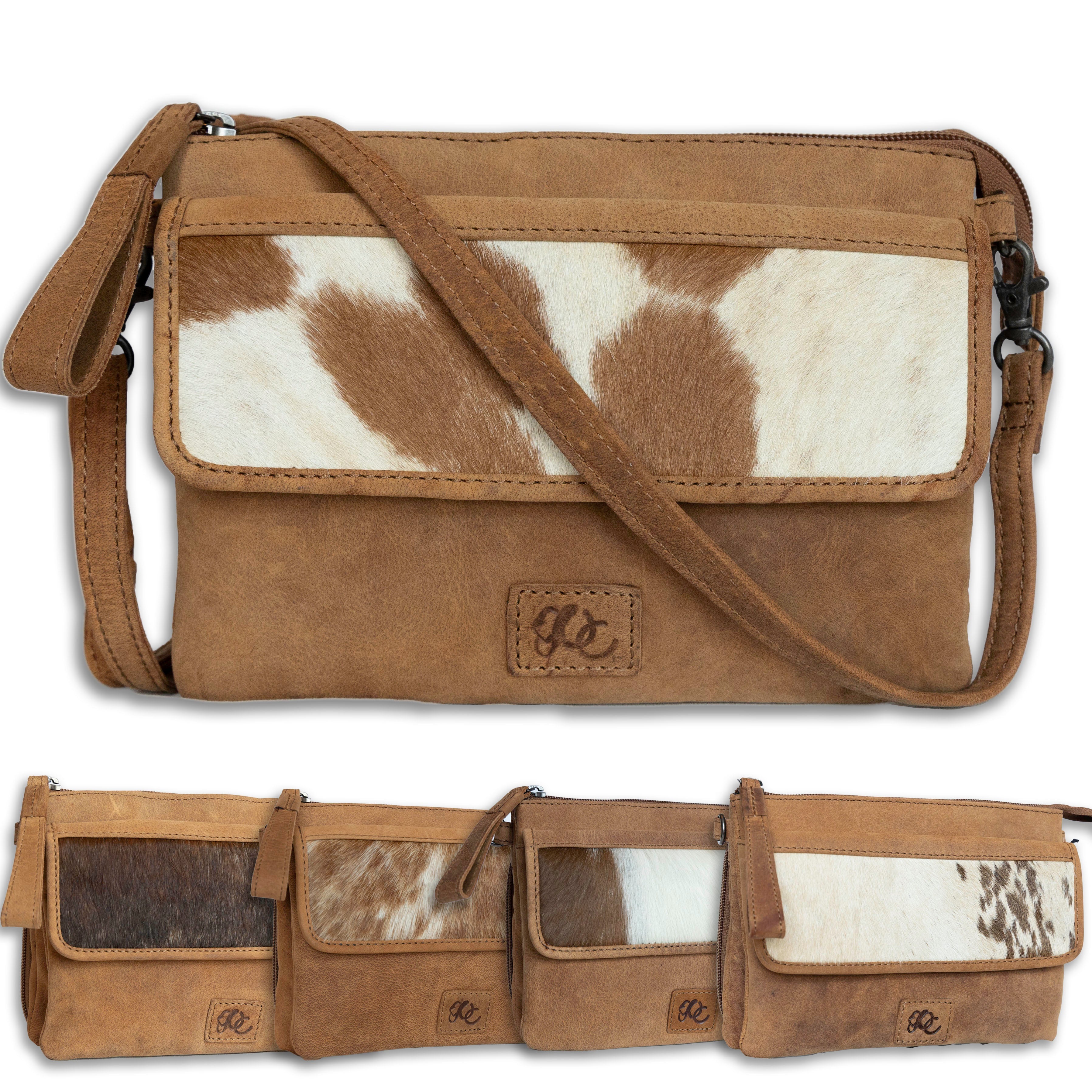 UC Leather Crossbody Bag - concealed carry crossbody purse - Gun Bag Cowboy Leather - Unique Hide Crossbody Gun and Pistol Bag - crossbody bag for concealed gun carry - Unique Cowboy Leather Crossbody gun bag - concealed carry crossbody leather gun purse - concealed carry crossbody cowboy leather gun purse with locking zipper - concealed carry purse for woman