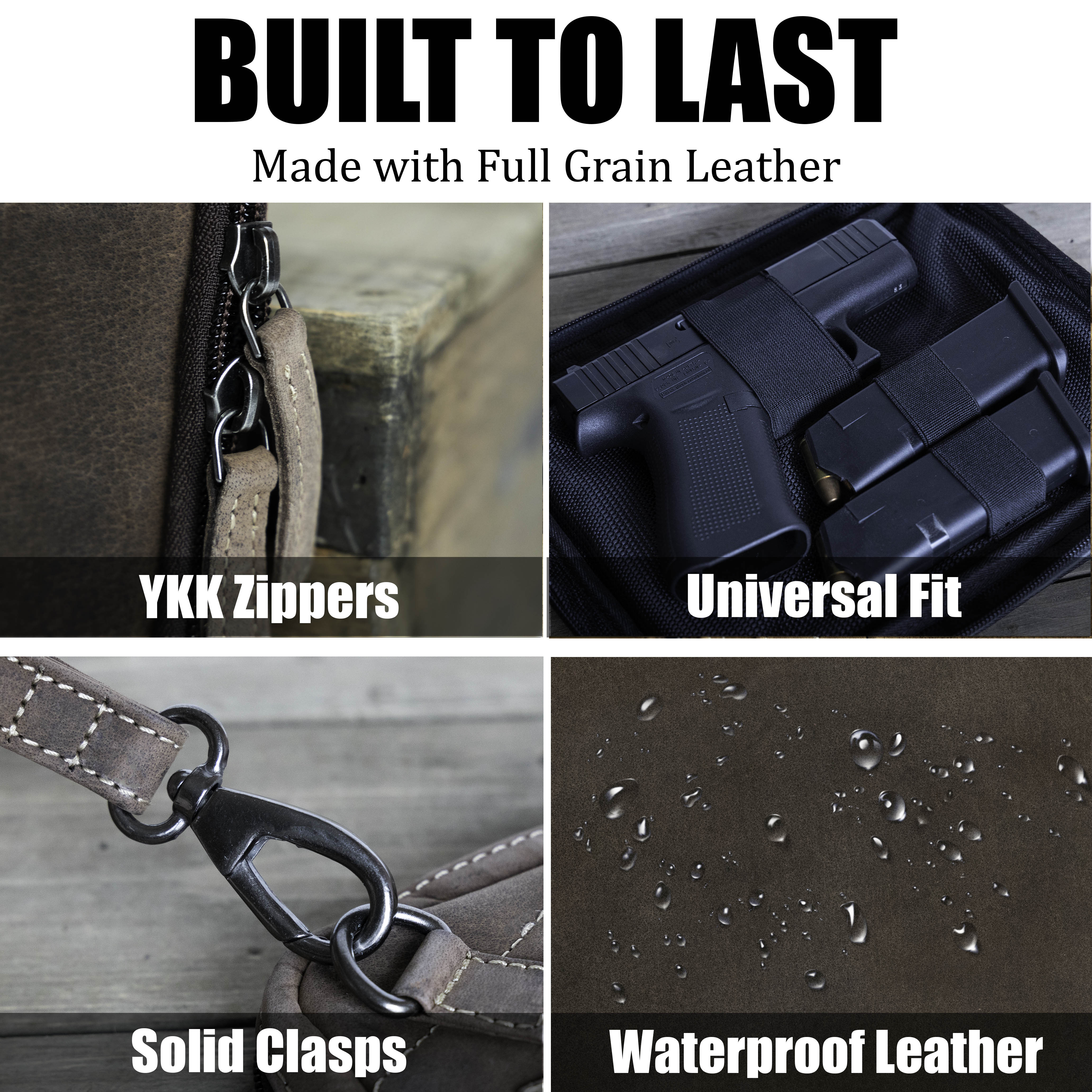 Wholesale UC Leather canvas and leather range bag for sellers, purchasers, and tactical sporting goods displays