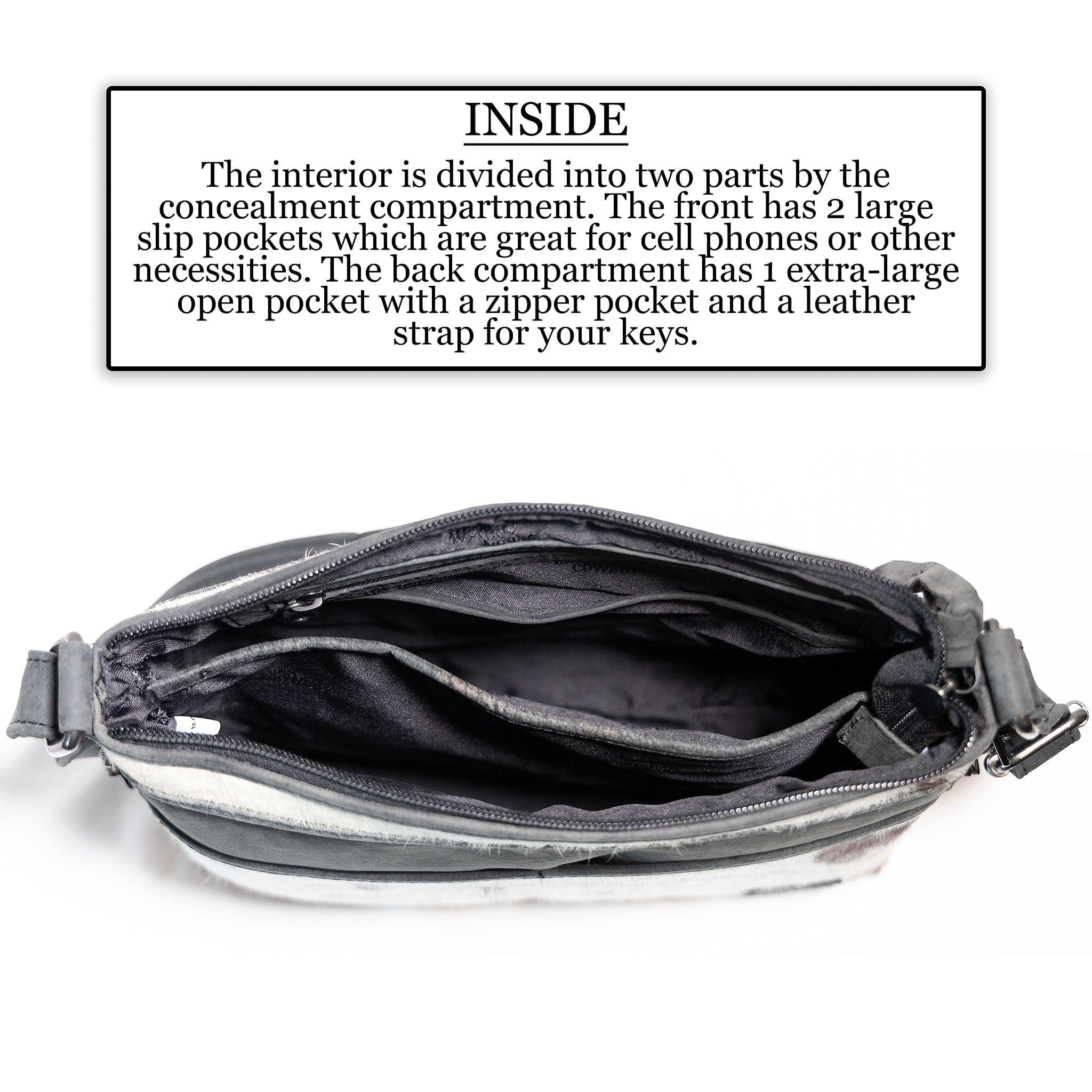 Concealed Carry Diana Crossbody, UC Leather Company, Soft Leather Purse, Women’s CCW Bag, Popular Crossbody Handgun Bag