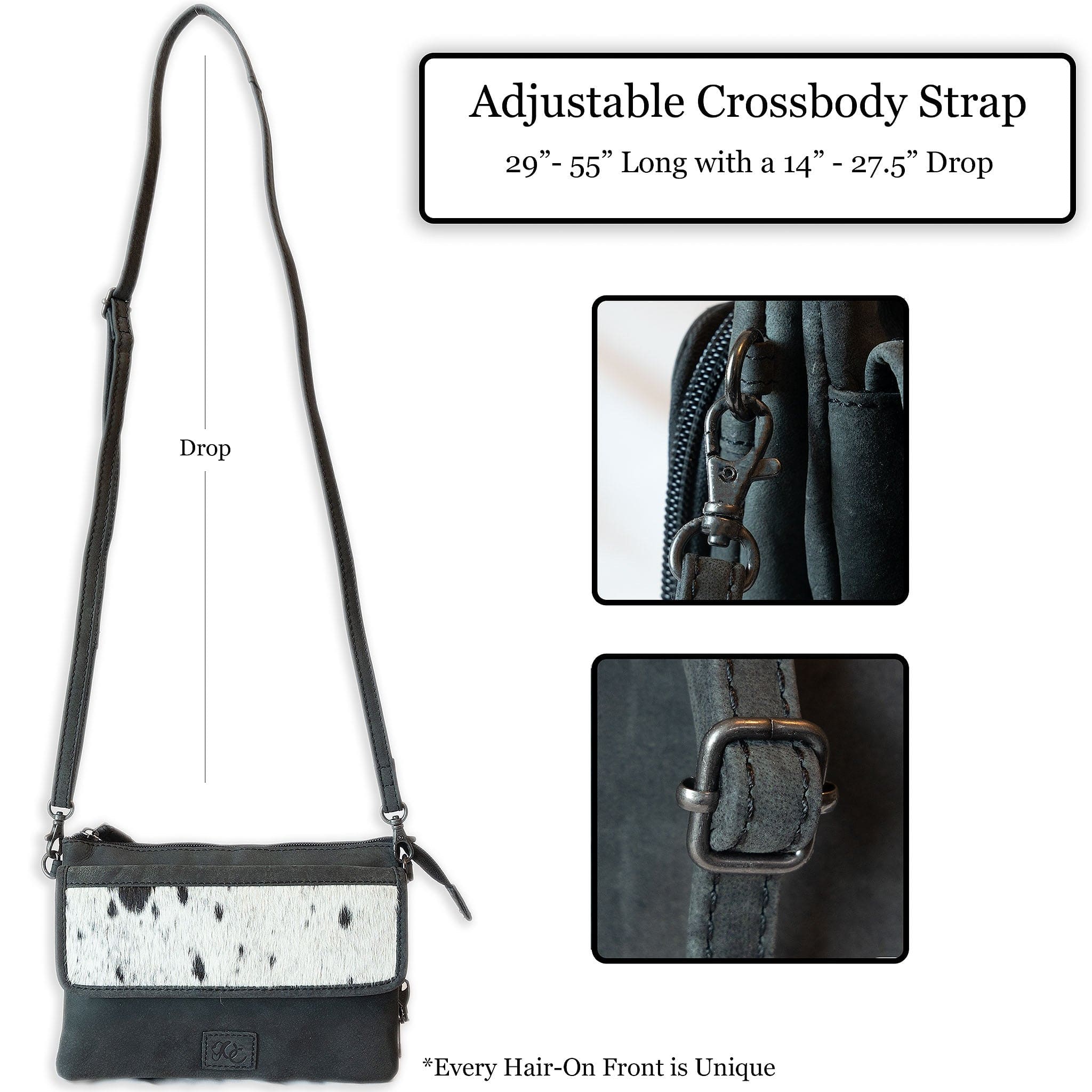 UC Leather Crossbody Bag - concealed carry crossbody purse - Gun Bag Cowboy Leather - Unique Hide Crossbody Gun and Pistol Bag - crossbody bag for concealed gun carry - Unique Cowboy Leather Crossbody gun bag - concealed carry crossbody leather gun purse - concealed carry crossbody cowboy leather gun purse with locking zipper - concealed carry purse for woman