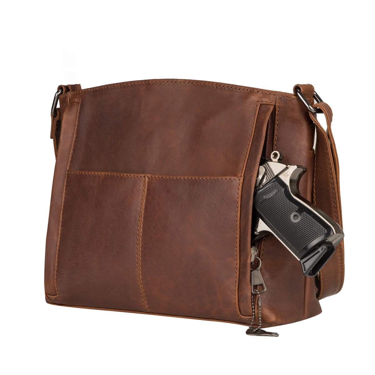 Concealed Carry Brynn Leather Crossbody by Lady Conceal