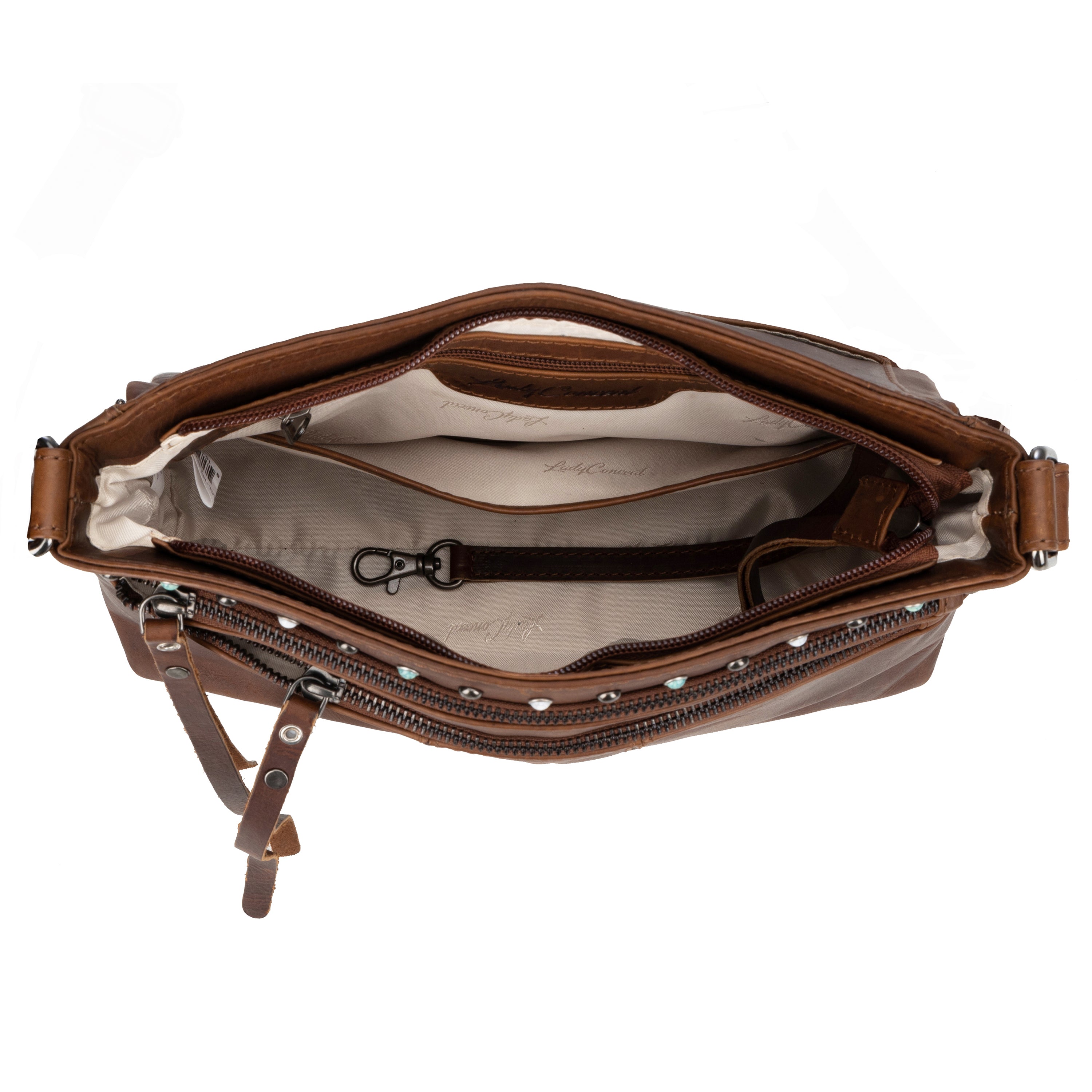 Concealed Carry Brynn Leather Crossbody by Lady Conceal