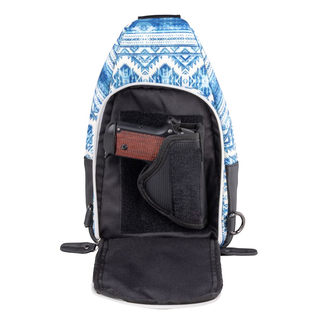 Concealed Carry Aztec Indie Canvas Sling by DS Conceal