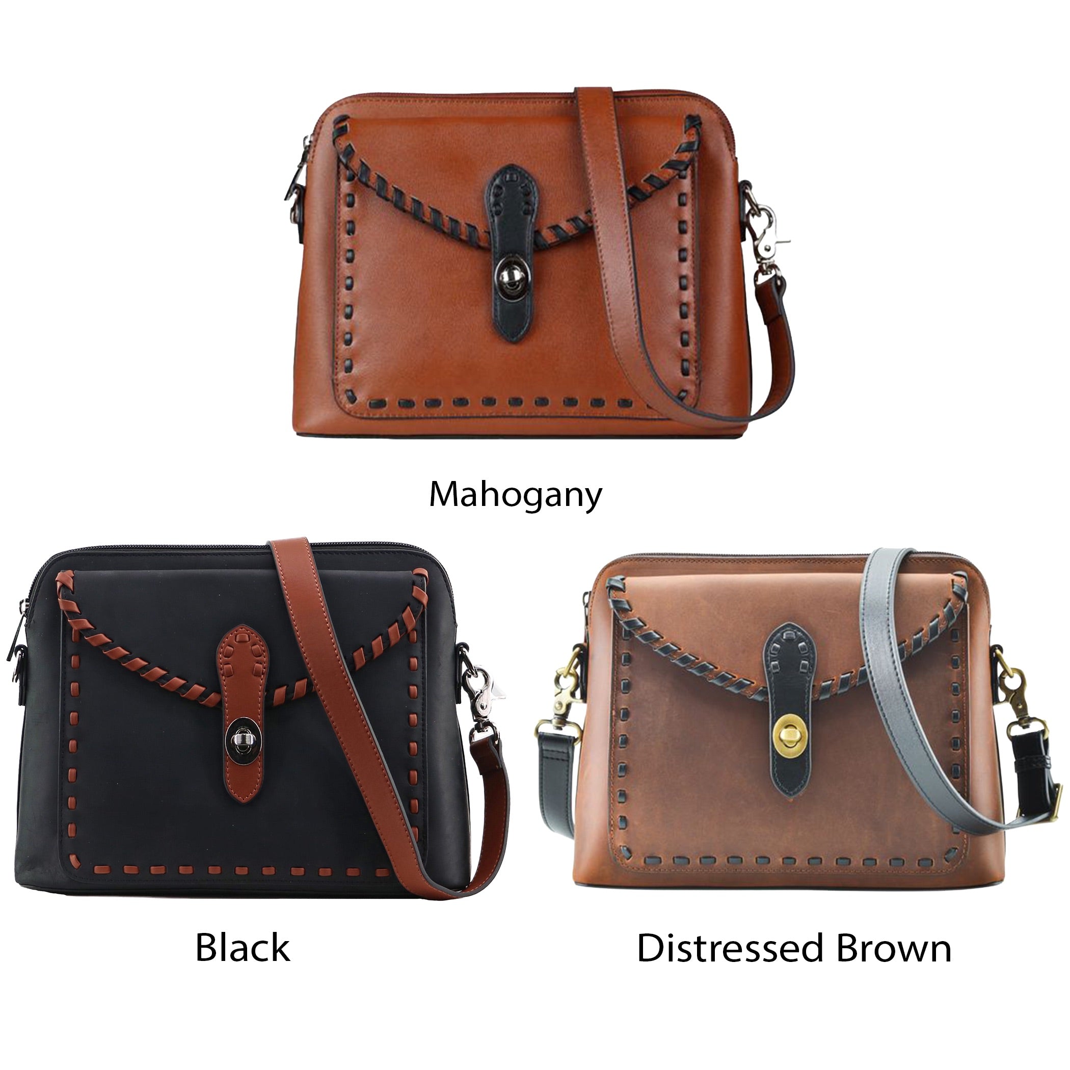 Concealed Carry Evelyn Leather Crossbody by Lady Conceal