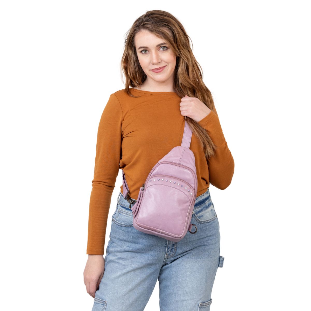 Haven Concealed Carry Backpack – RFID Sling with Vertical Holster by Lady Conceal - Safety Bag for Travel - Gifts for Gun Owners