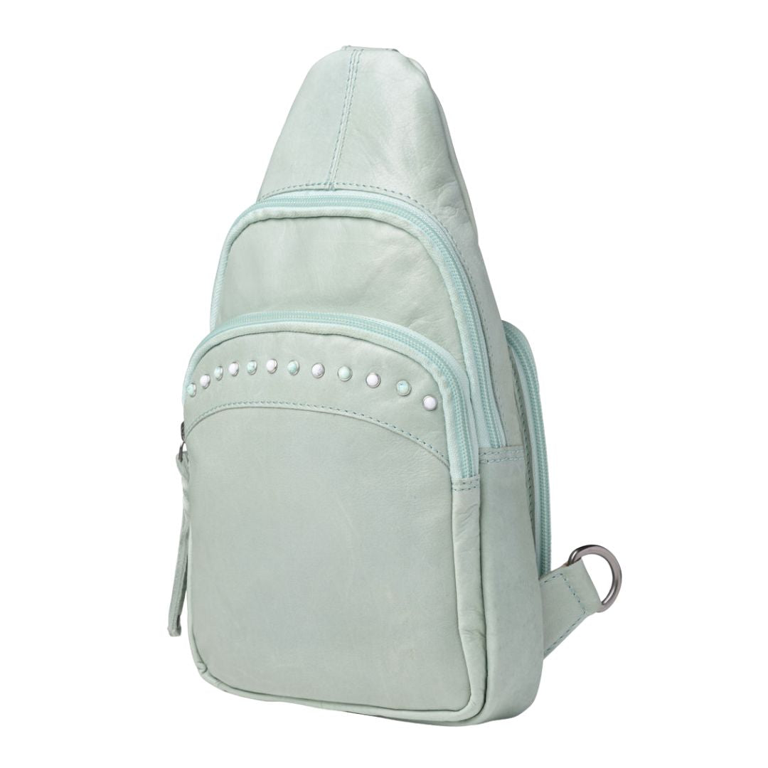 Haven Concealed Carry Backpack – RFID Sling with Vertical Holster by Lady Conceal - Safety Bag for Travel - Gifts for Gun Owners