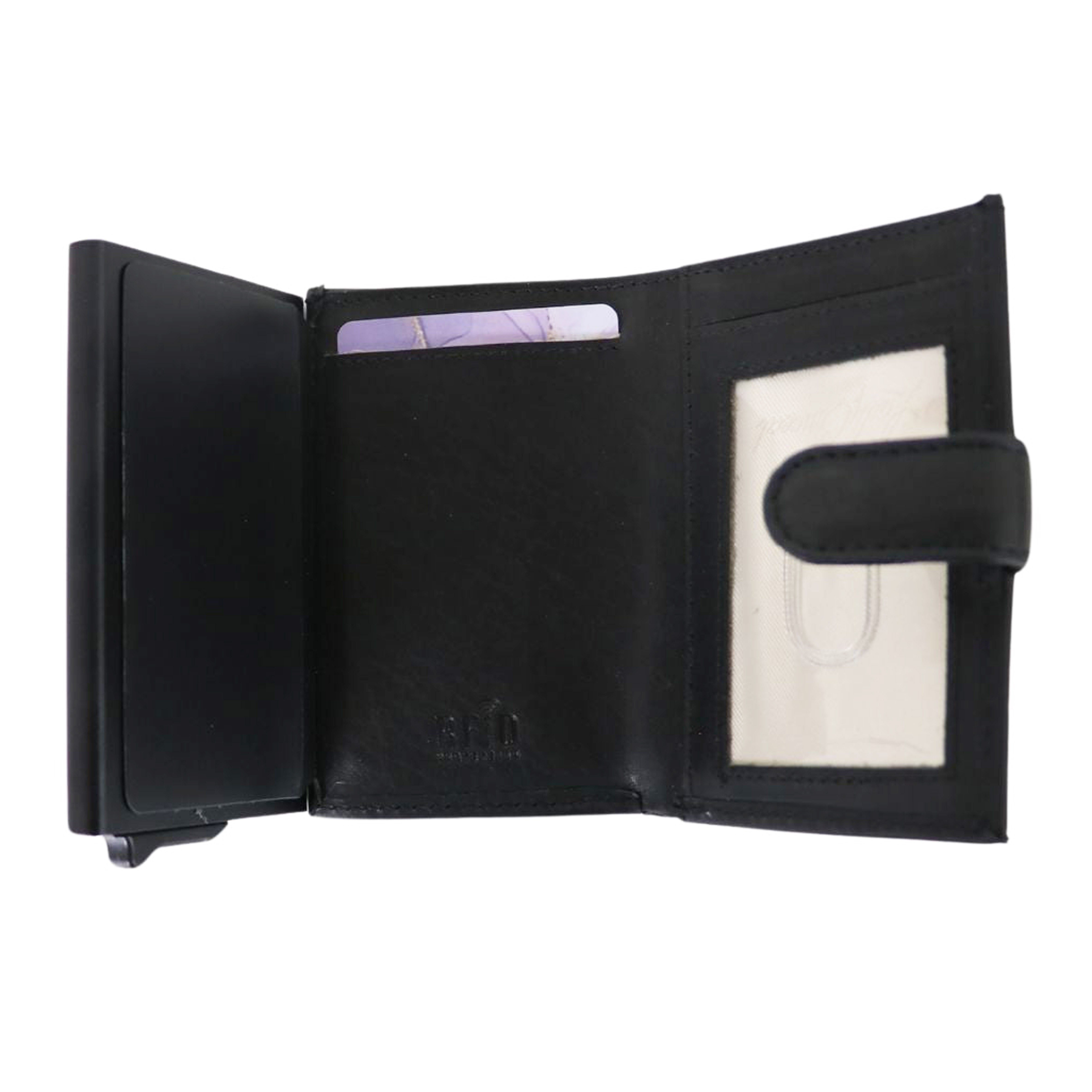 RFID Leather Wallet by Lady Conceal – Nova Pop-Up Style with 8-Card Capacity, Coin Pouch, ID Slot – Wholesale Ready