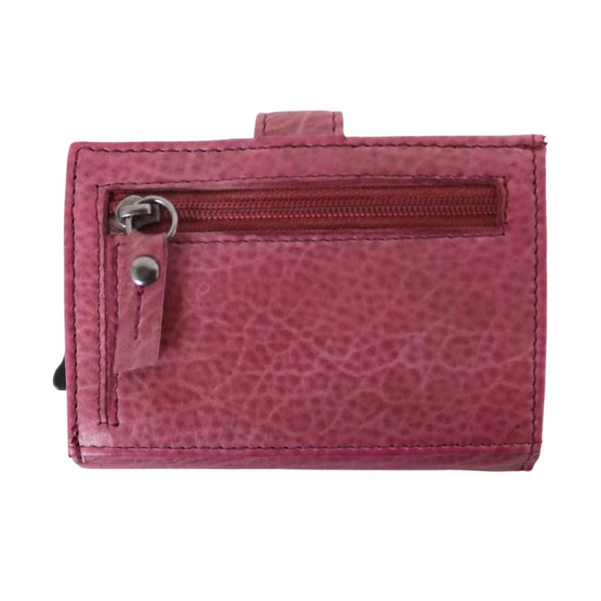 RFID Leather Wallet by Lady Conceal – Nova Pop-Up Style with 8-Card Capacity, Coin Pouch, ID Slot – Wholesale Readyills Coins - Button Closing Wallet