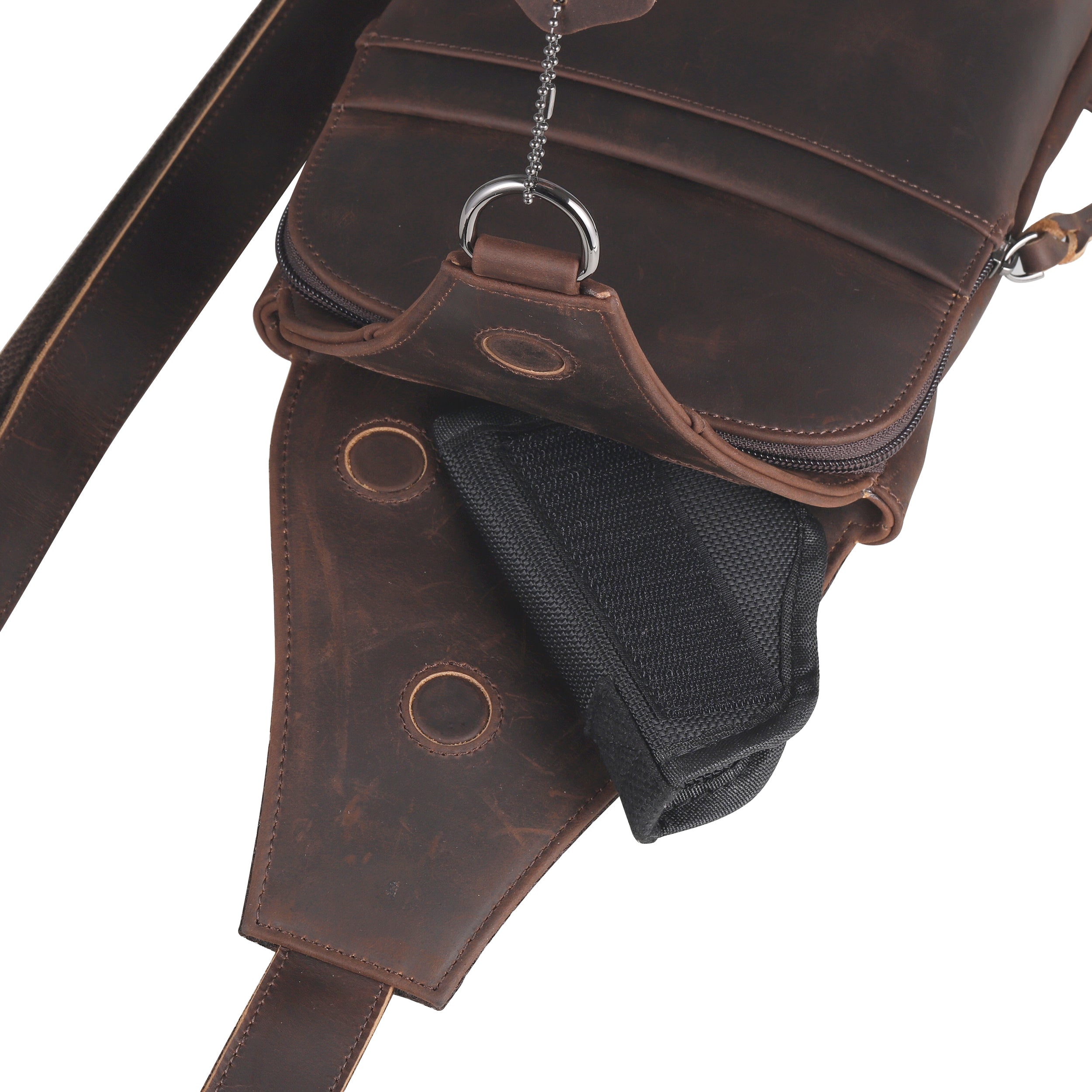 Concealed Carry Unisex Dakota Leather Sling by Lady Conceal