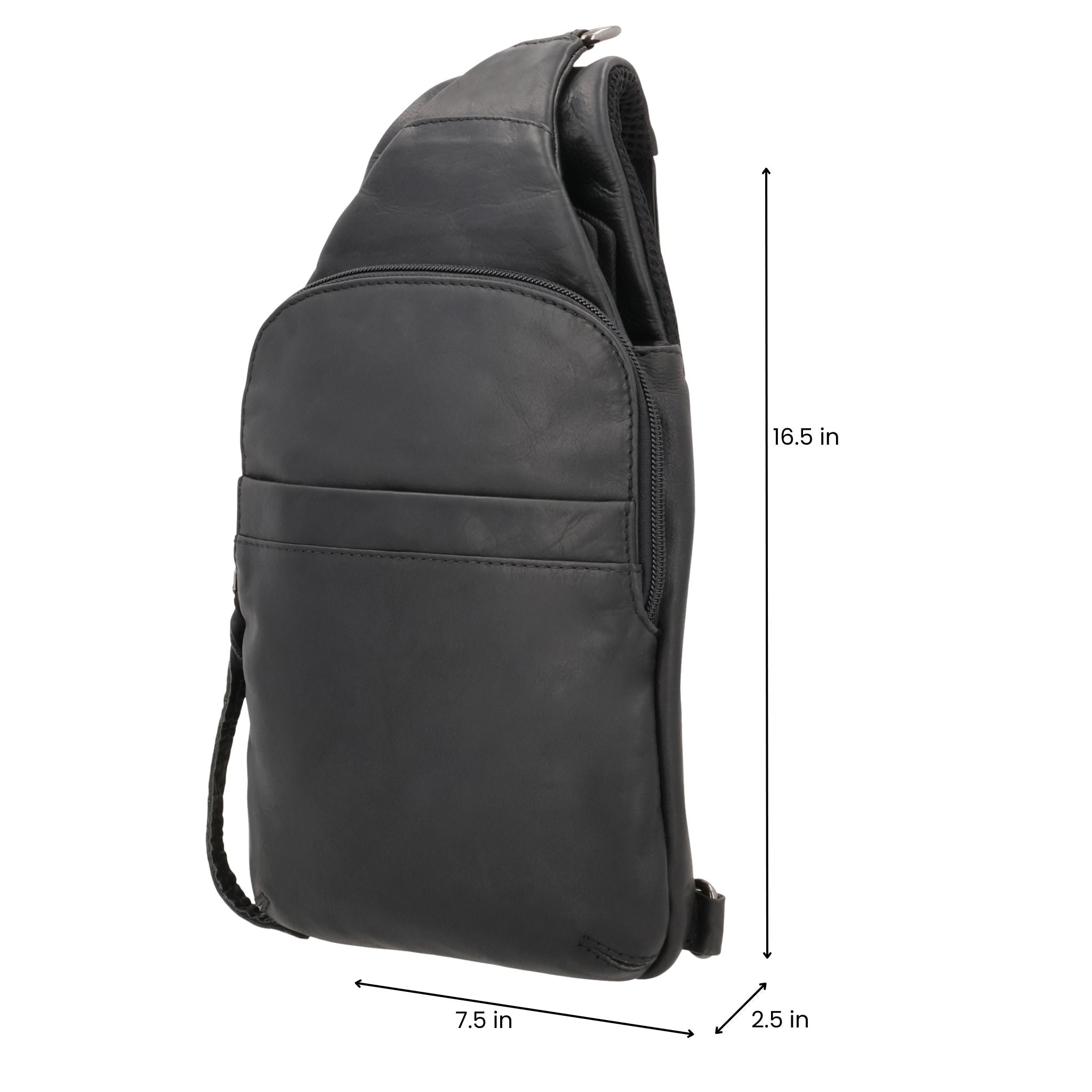 Concealed Carry Unisex Dakota Leather Sling by Lady Conceal - Large and Regular Size