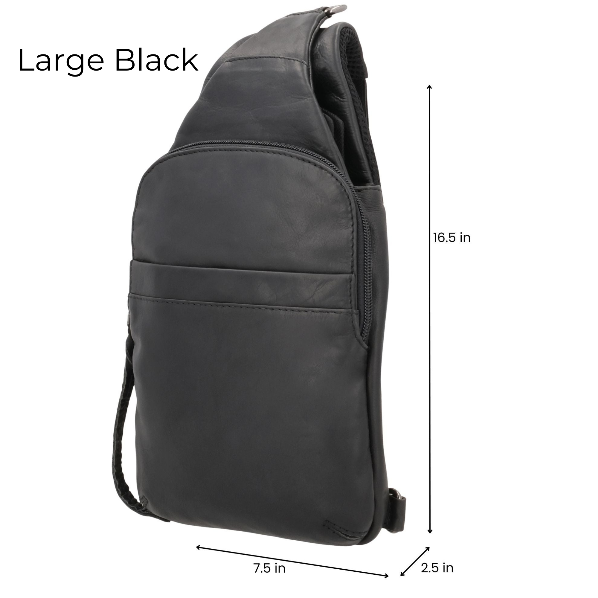 Large Dakota Concealed Carry Sling Black
